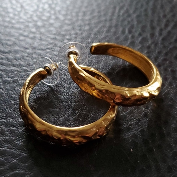 VTG KJL hoop earrings
